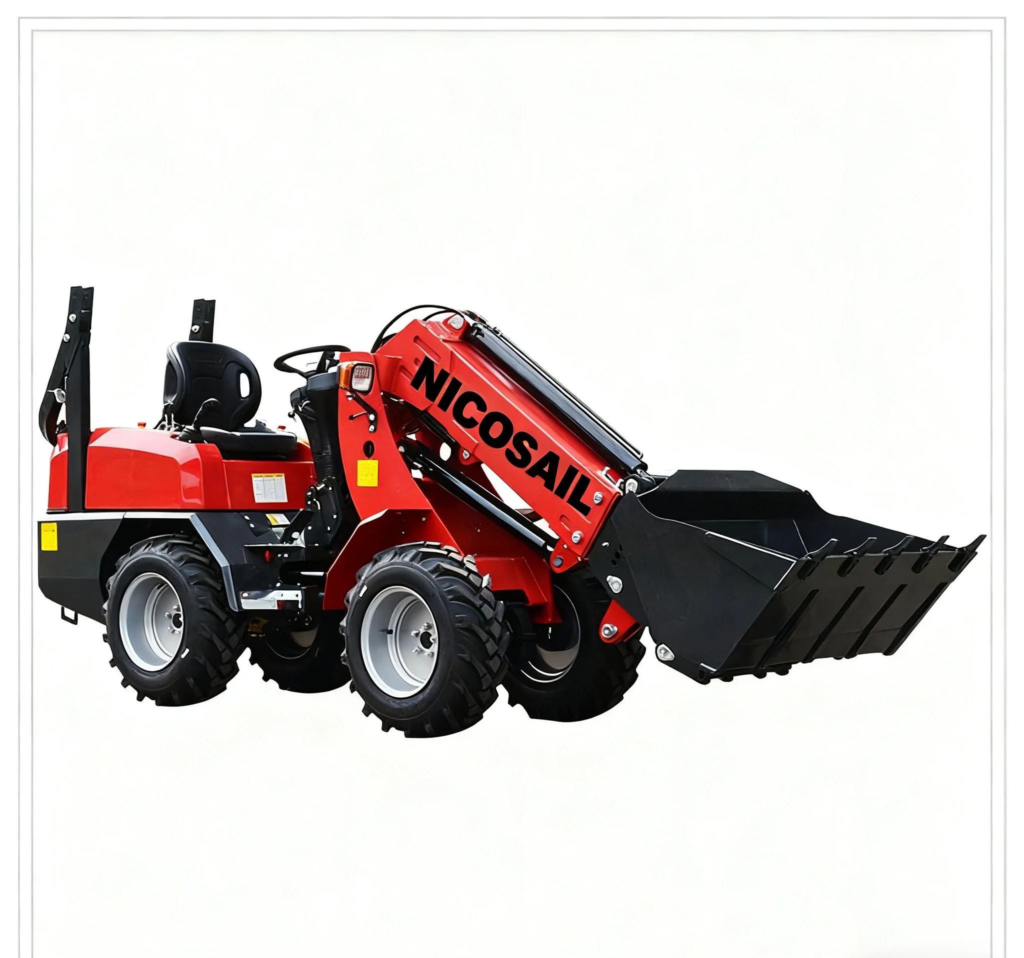 Wheel Loader - Chinese small front-end loader telescopic arm