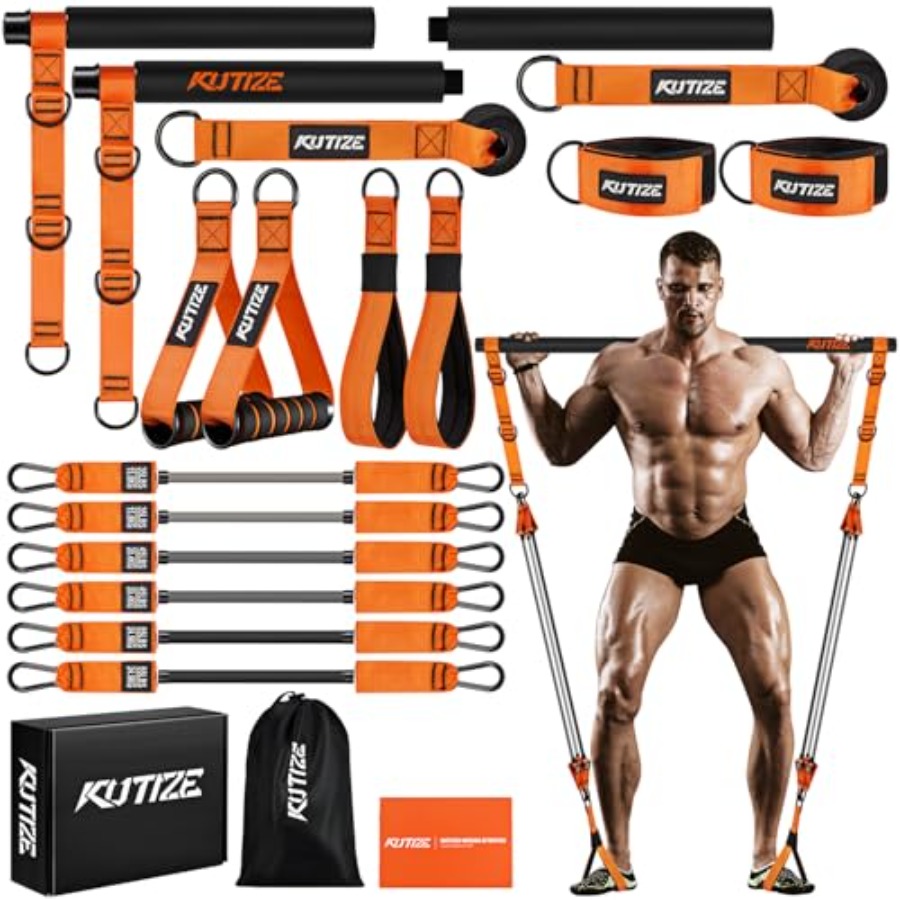 Pilates Bar Kit with Resistanc - Heavy Equipment In reseña y precio