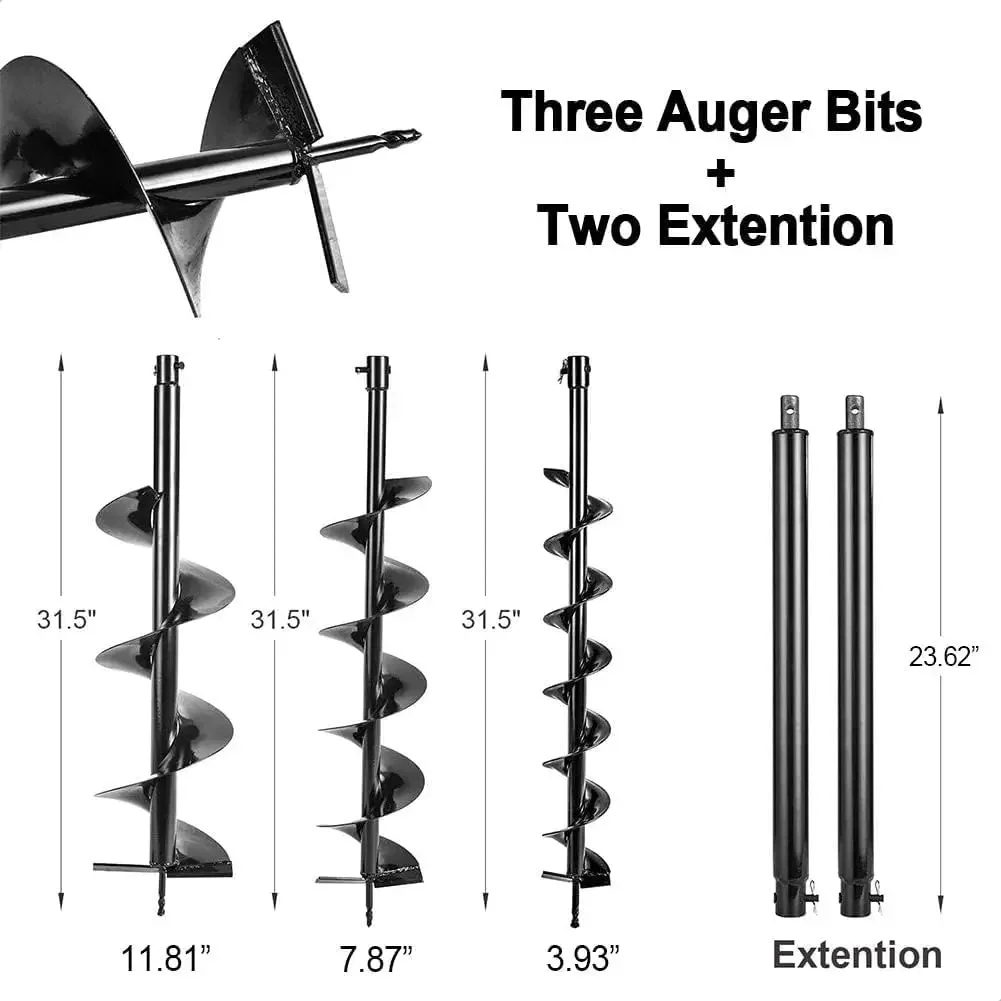 -72cc Post Hole Digger 2-Strok - Post Hole Digger reseña y precio