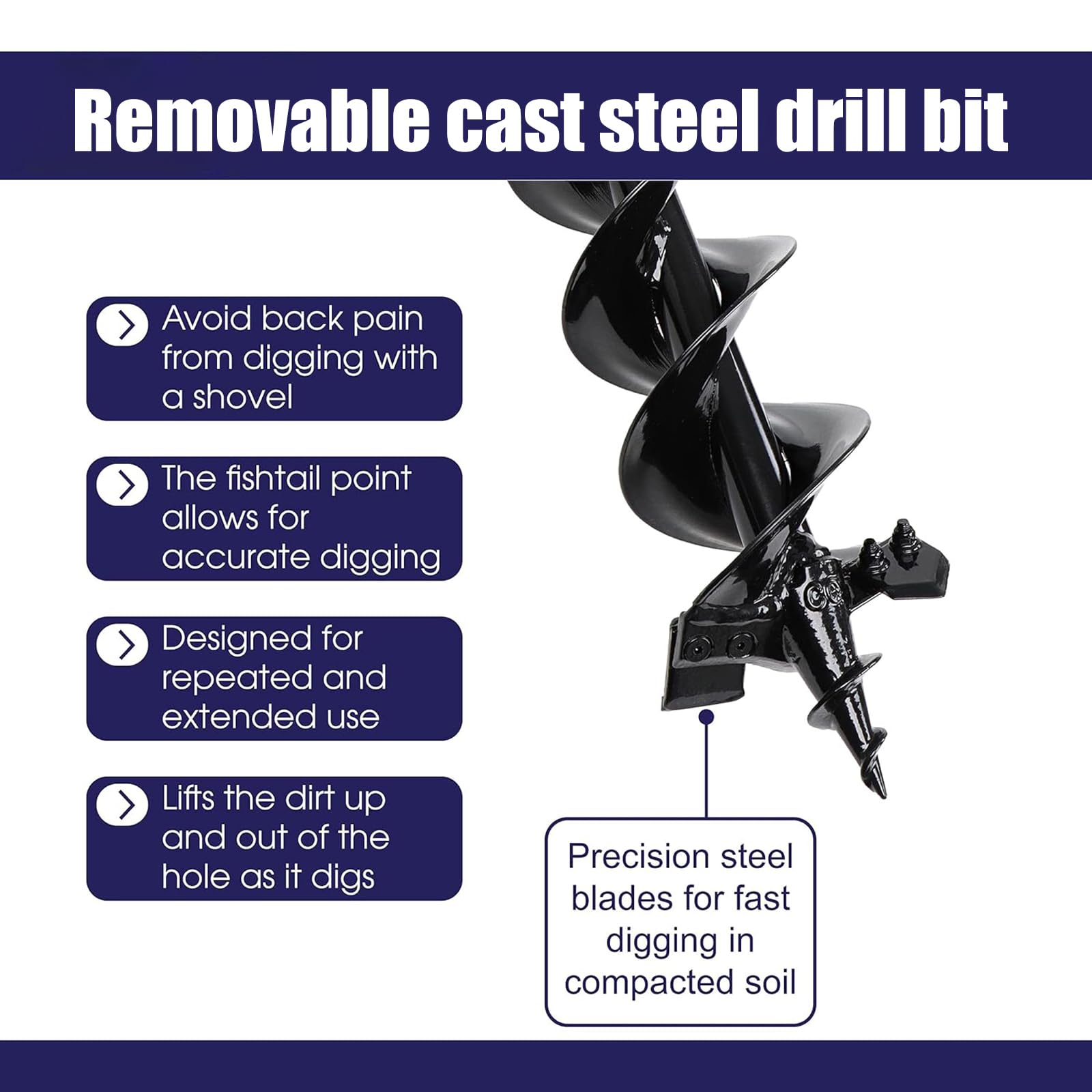 800mm Steel Earth Auger Garden - Post Hole Digger reseña y precio