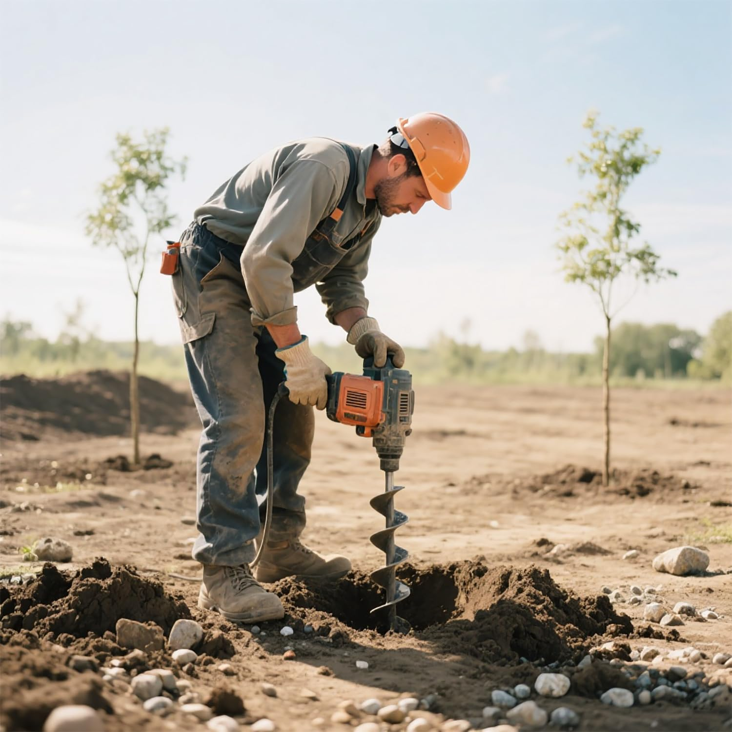 800mm Steel Earth Auger Garden - Post Hole Digger reseña y precio