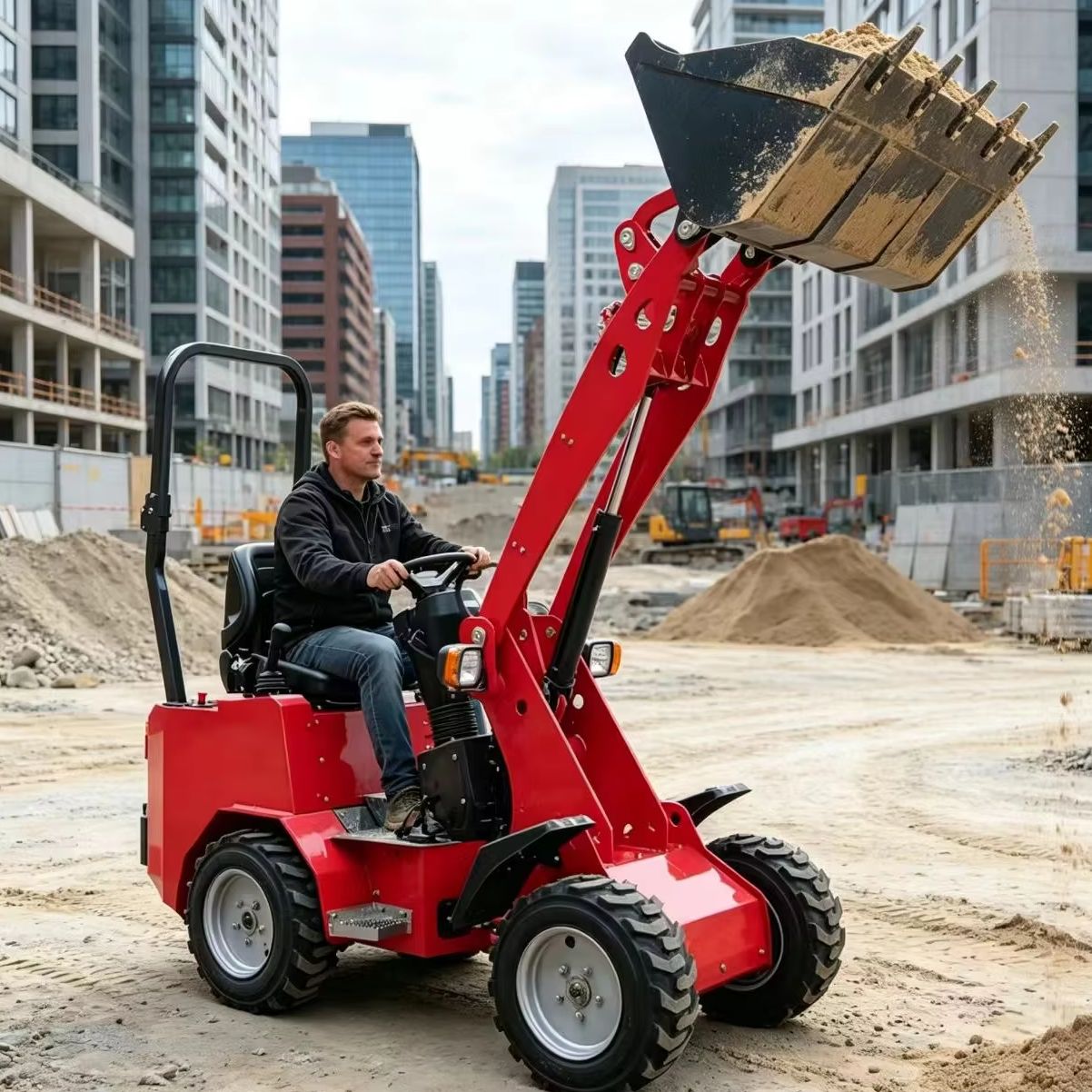Mini Wheel Loader Compact Fron - Wheel Loader reseña y precio