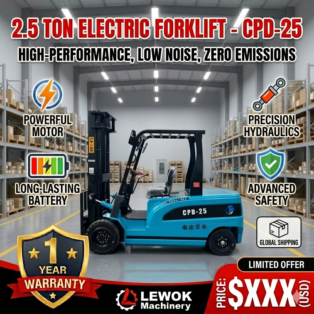 Electric Forklift Pallet Stack - Heavy Equipment Tires reseña y precio