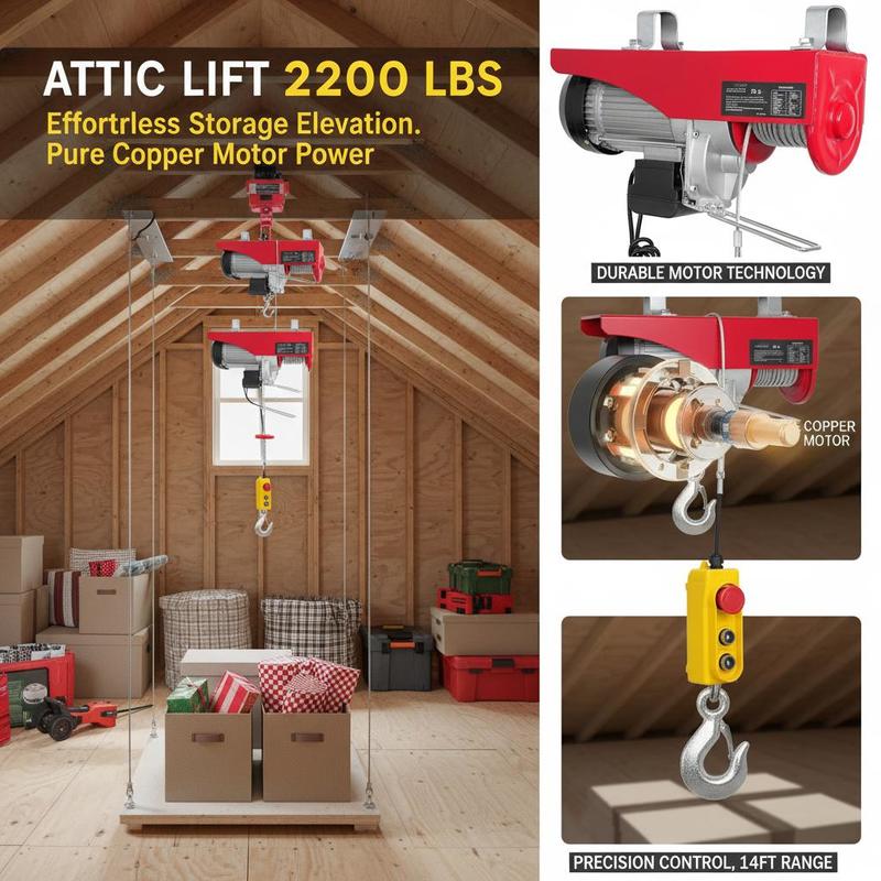 High Capacity Power Winch 2200 - Heavy Equipment Lift reseña y precio