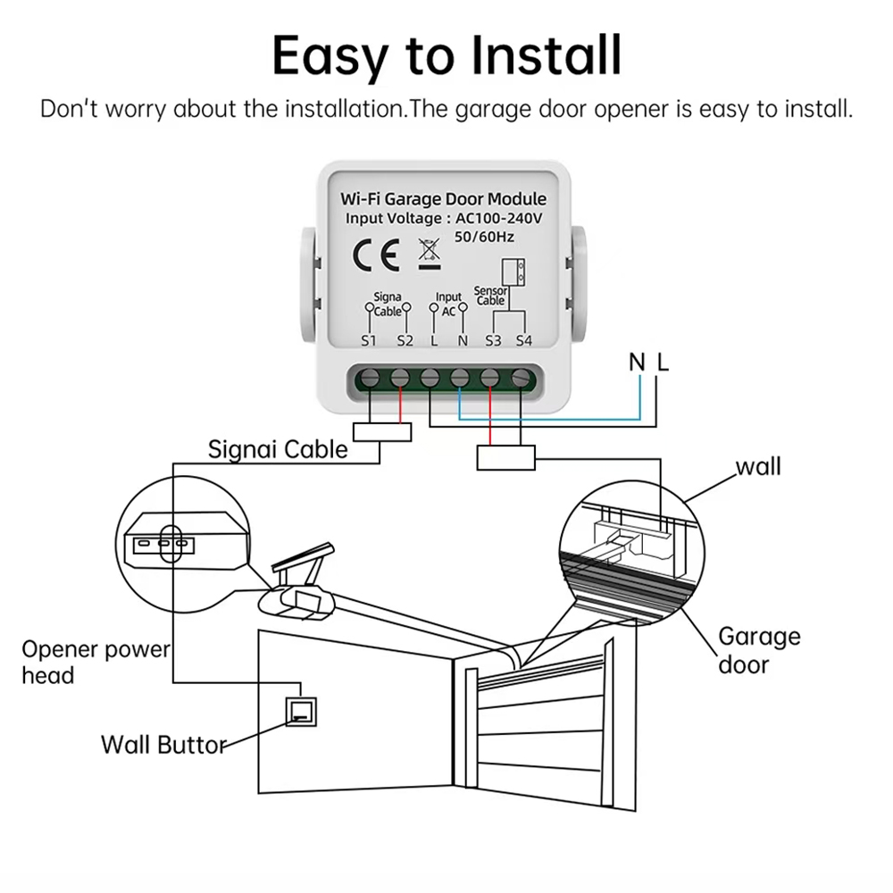 WiFi garage door controller fo - Heavy Equipment Garage reseña y precio