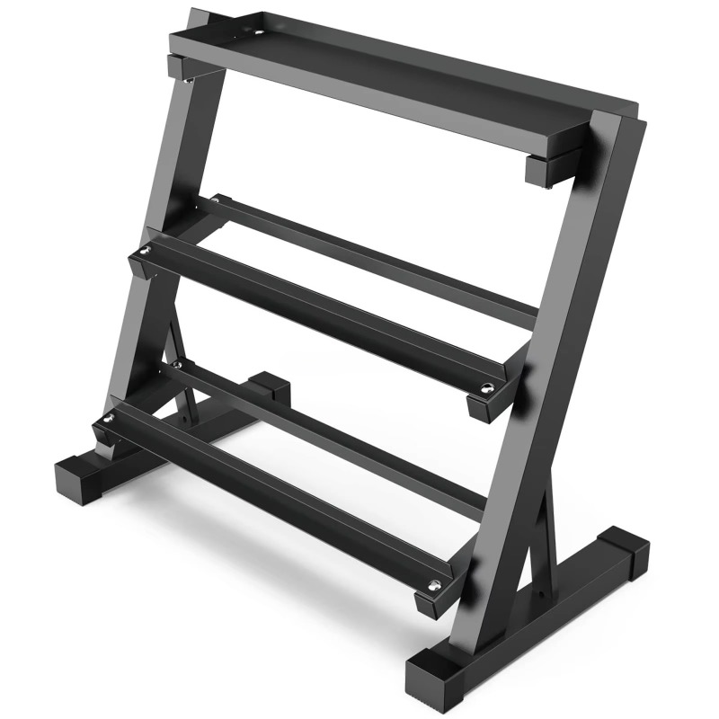 3-Tier Dumbbell Storage Rack 8 - Heavy Equipment In reseña y precio