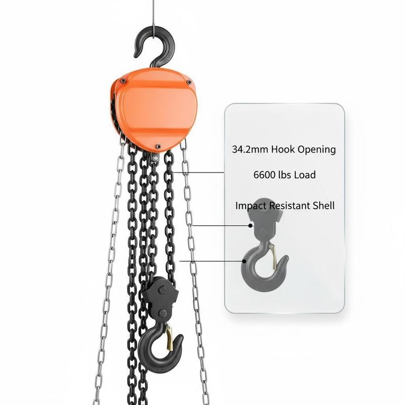 Chain hoist with 3-ton lifting - Heavy Equipment Lift reseña y precio