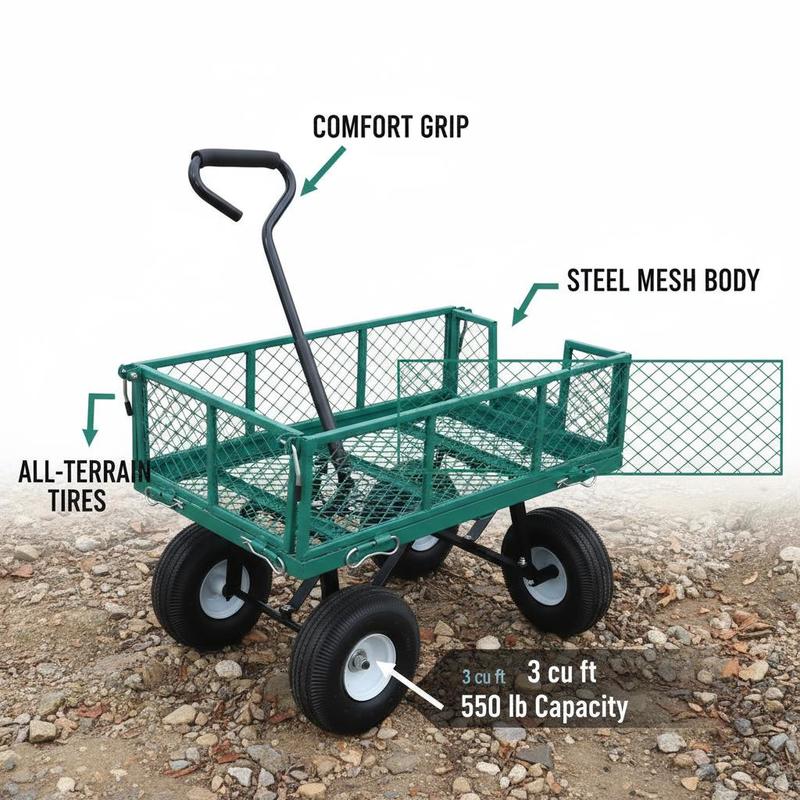 Iron Utility Wagon 34 x 18 Inc - Heavy Equipment Tires reseña y precio