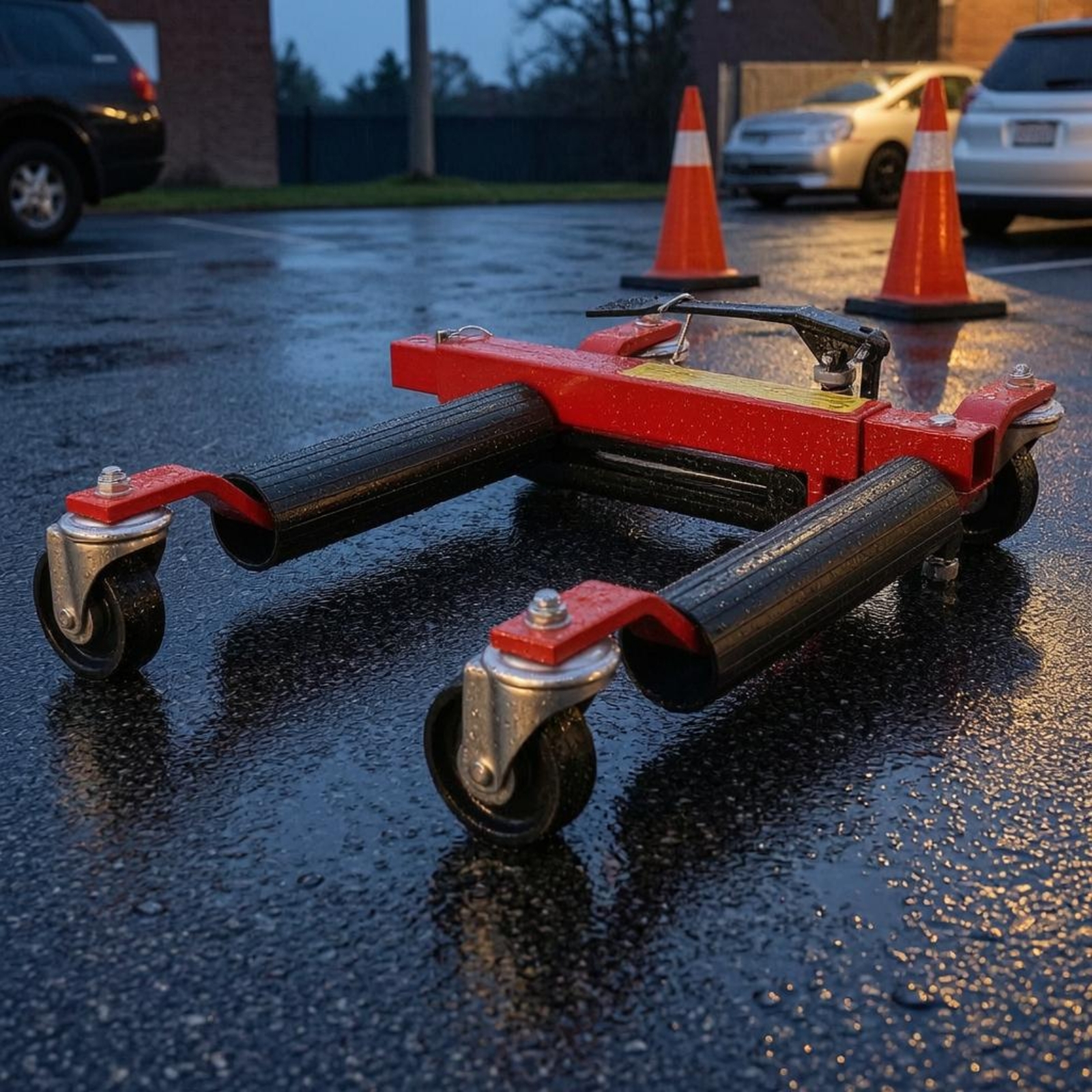 Hydraulic Vehicle Mover Caster - Heavy Equipment Garage reseña y precio
