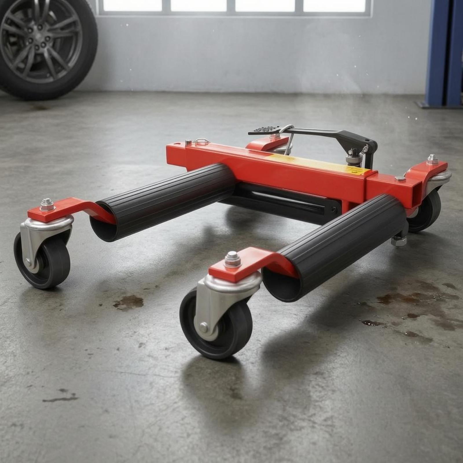 Hydraulic Vehicle Mover Caster - Heavy Equipment Garage reseña y precio