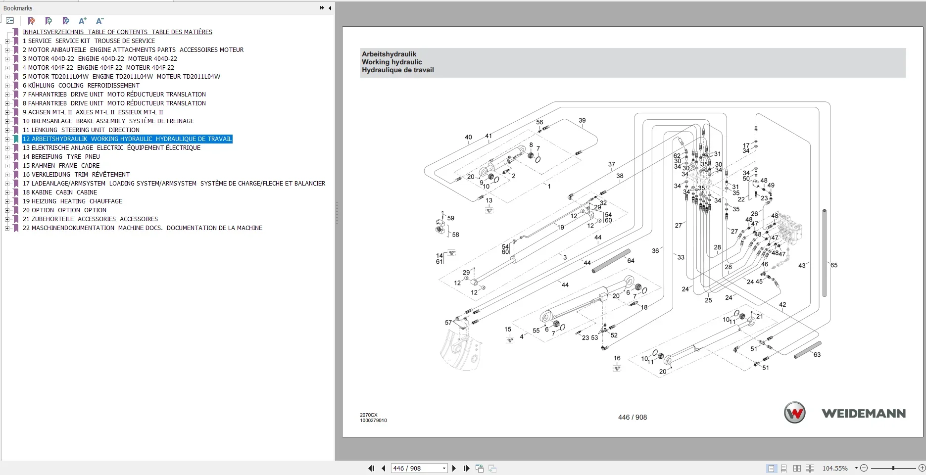 EPC-SOFTWARE Weidemann Heavy E - Heavy Equipment Software reseña y precio