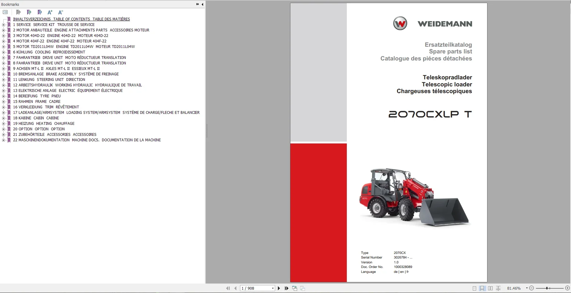 EPC-SOFTWARE Weidemann Heavy E - Heavy Equipment Software reseña y precio