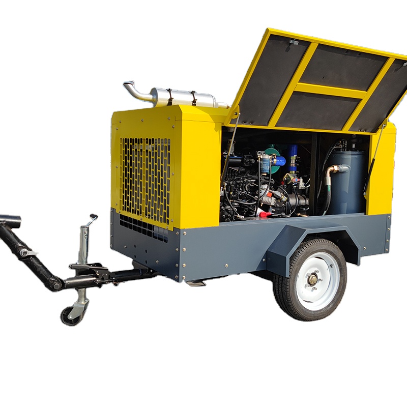 Portable Screw Air Compressor  - Heavy Equipment Mining reseña y precio