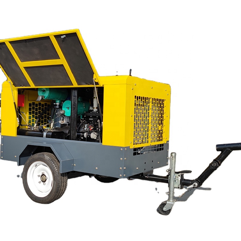 Portable Screw Air Compressor  - Heavy Equipment Mining reseña y precio
