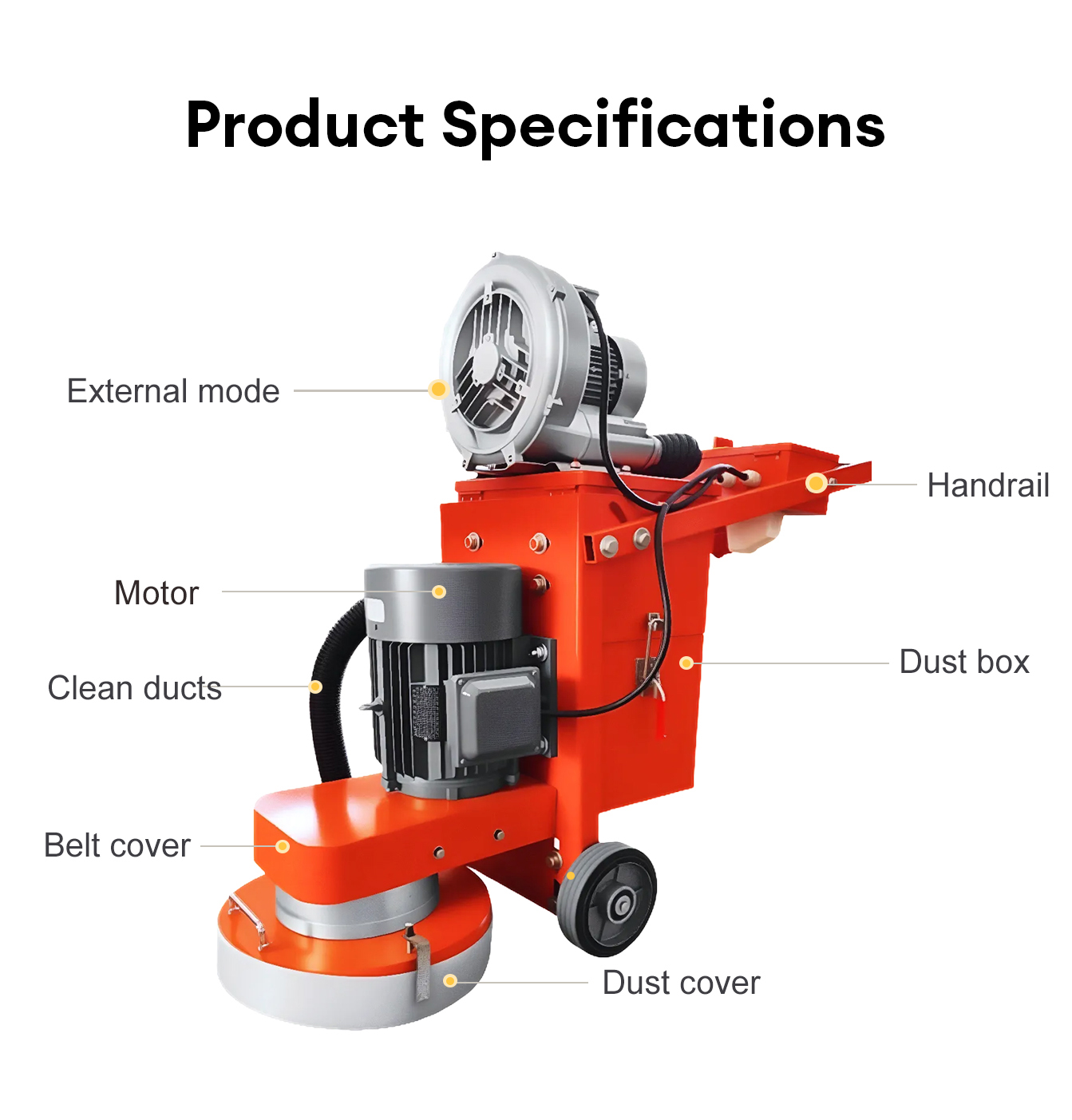 Industrial Heavy Duty Concrete - Floor Grinding Machine reseña y precio