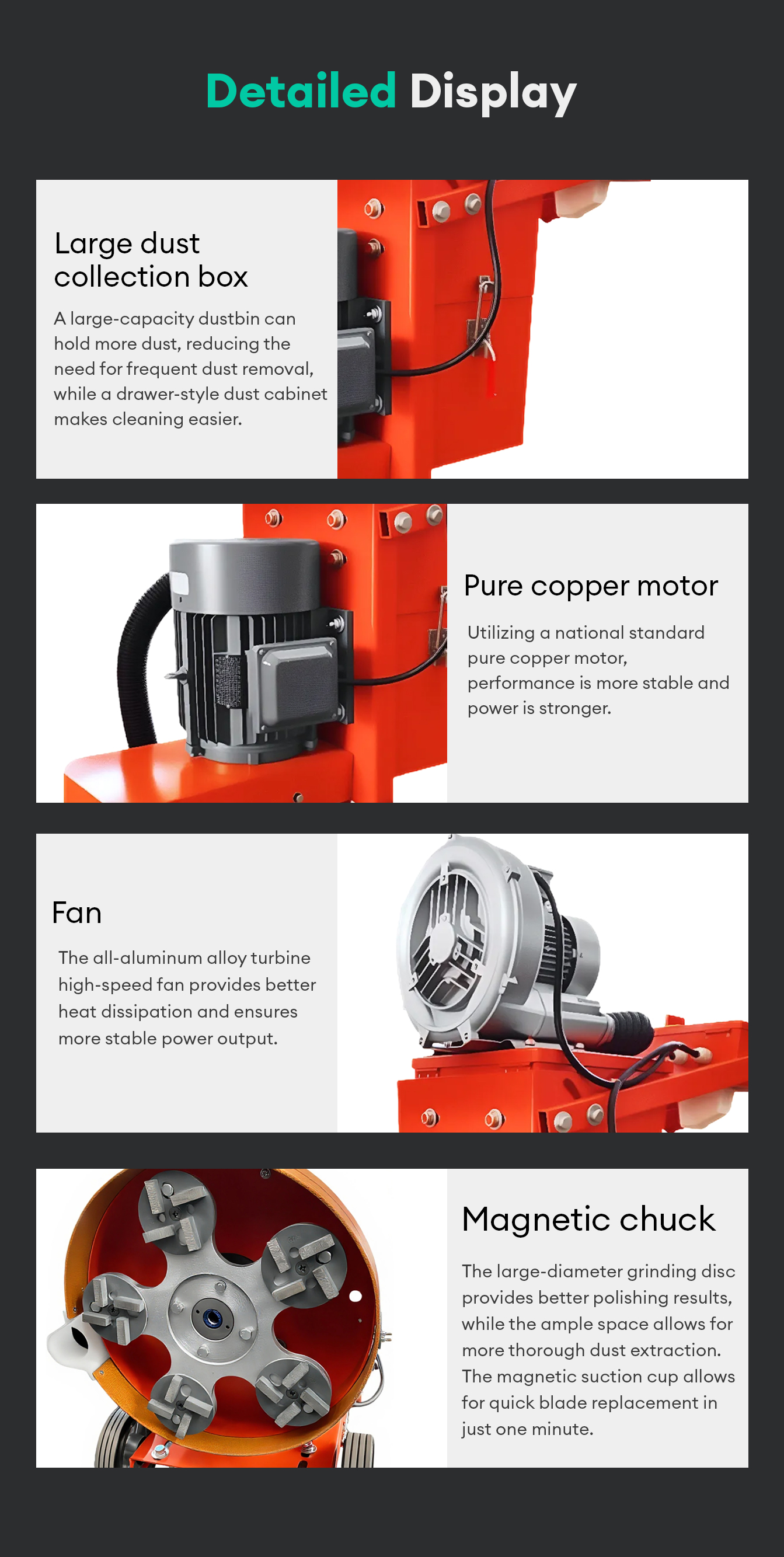 Industrial Heavy Duty Concrete - Floor Grinding Machine reseña y precio