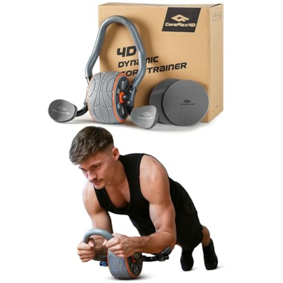 CoreFlex4D Ab Roller Wheel wit - Heavy Equipment In reseña y precio