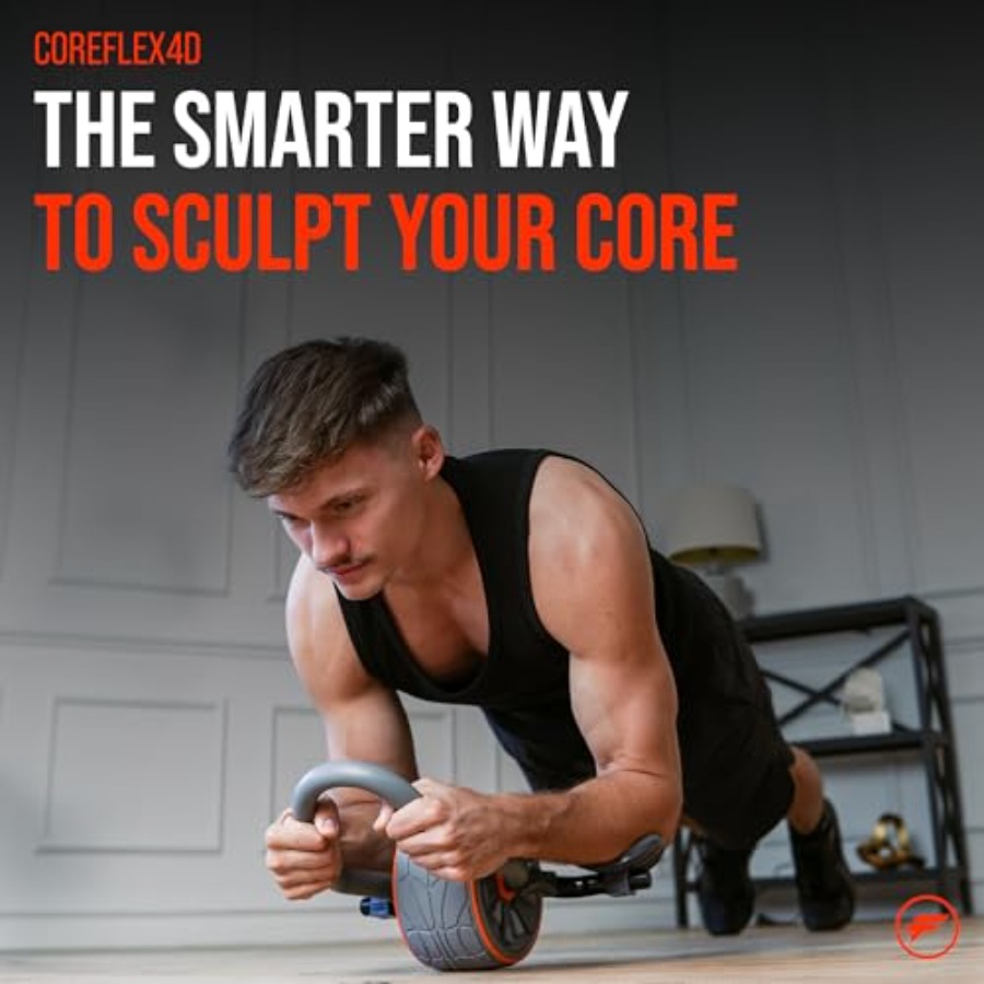 CoreFlex4D Ab Roller Wheel wit - Heavy Equipment In reseña y precio