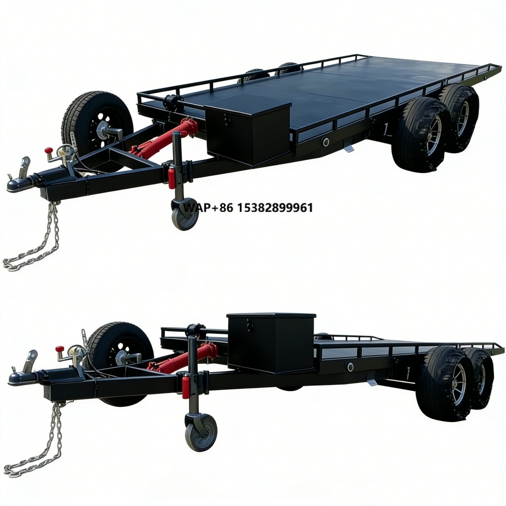 Heavy-Duty Double Axle Steel C - Heavy Equipment Hauler reseña y precio