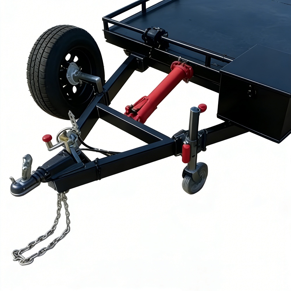Heavy-Duty Double Axle Steel C - Heavy Equipment Hauler reseña y precio