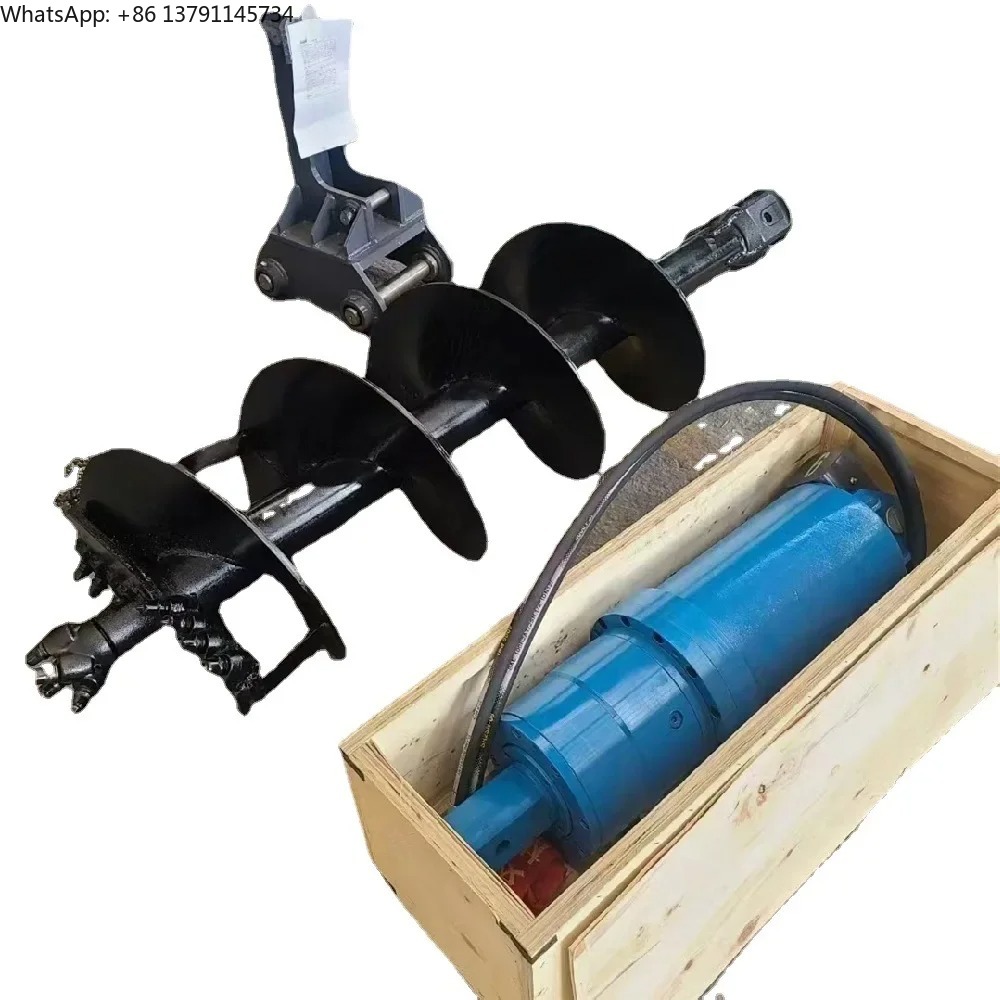 skid steer backhoe loader hydr - Post Hole Digger reseña y precio