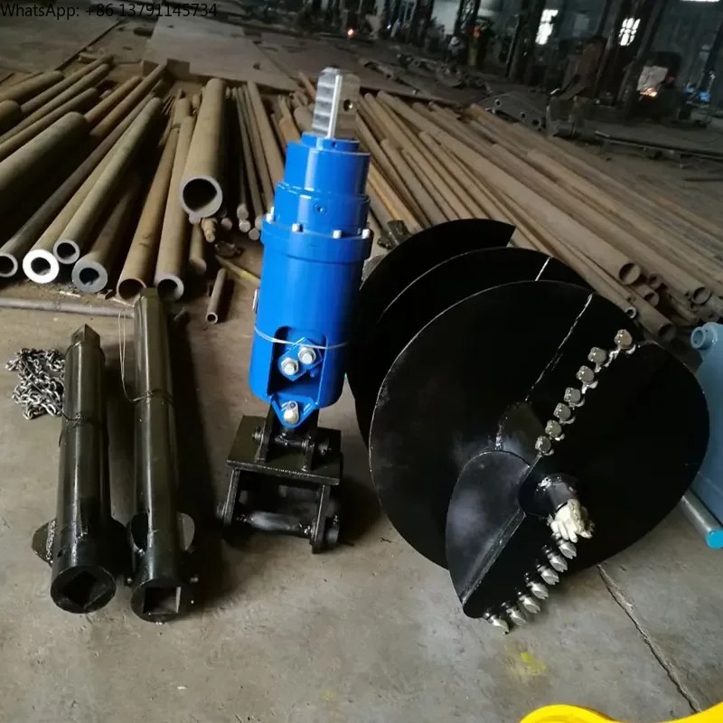 skid steer backhoe loader hydr - Post Hole Digger reseña y precio